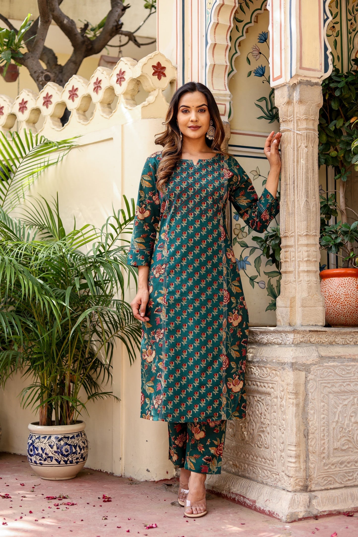 Mehak Emerald Delight Suit Set - Doriya