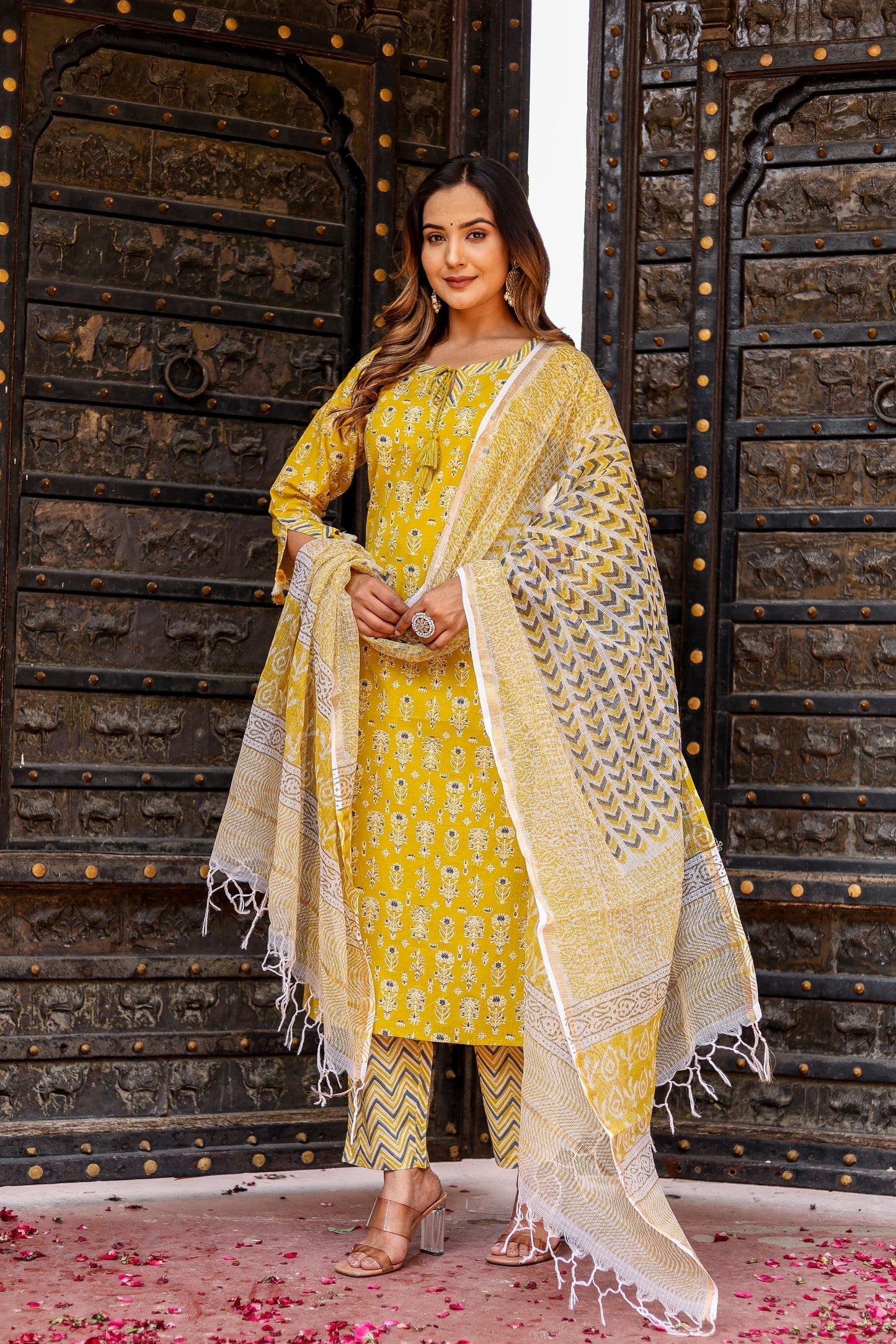 Surya Shobha Delight Suit Set - Doriya