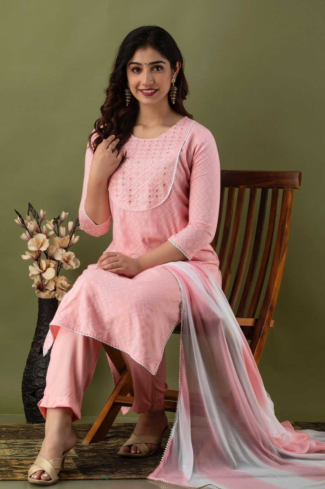 Bandhej Dual Tone Suit Set