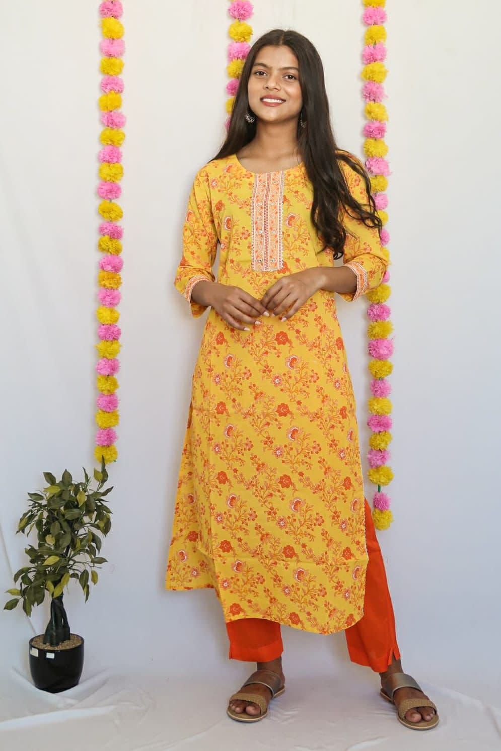 Sunflower Orange Suit Set