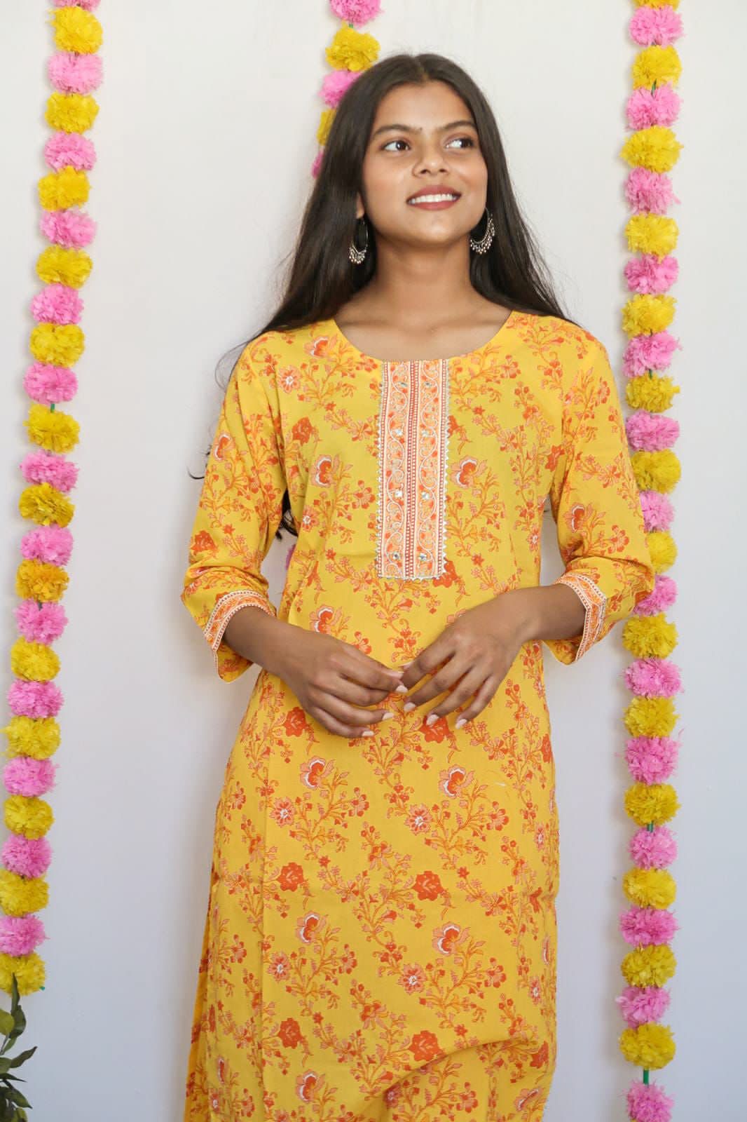 Sunflower Orange Suit Set