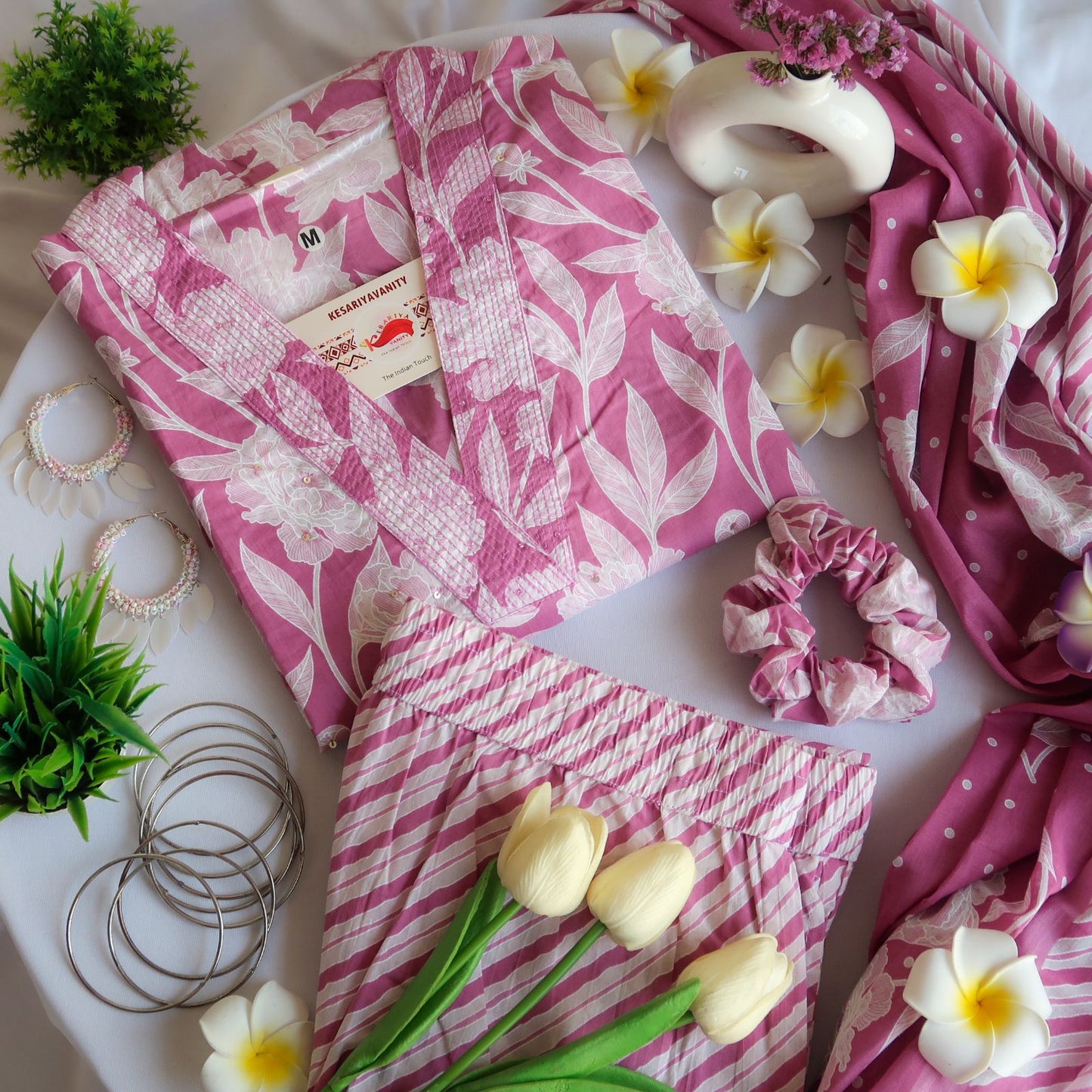 Rose Petal Harmony Suit Set