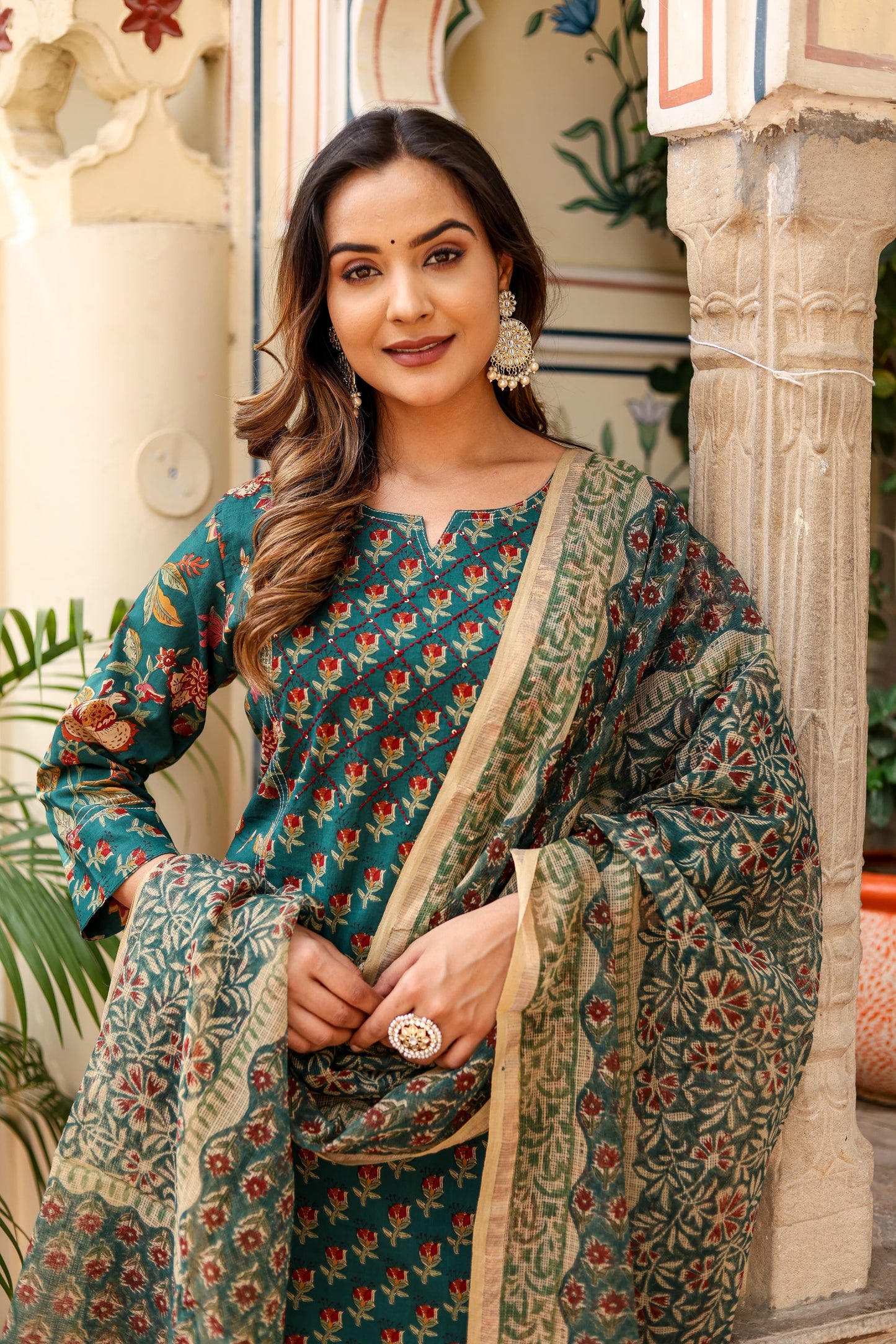 Mehak Emerald Delight Suit Set - Doriya