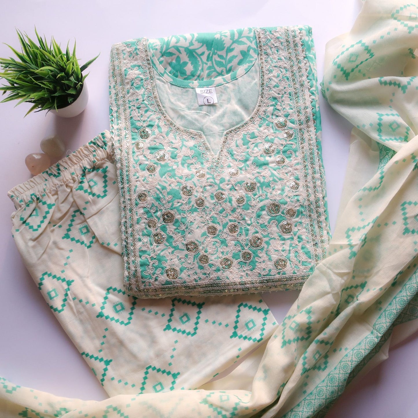 Turquoise Sequin Suits