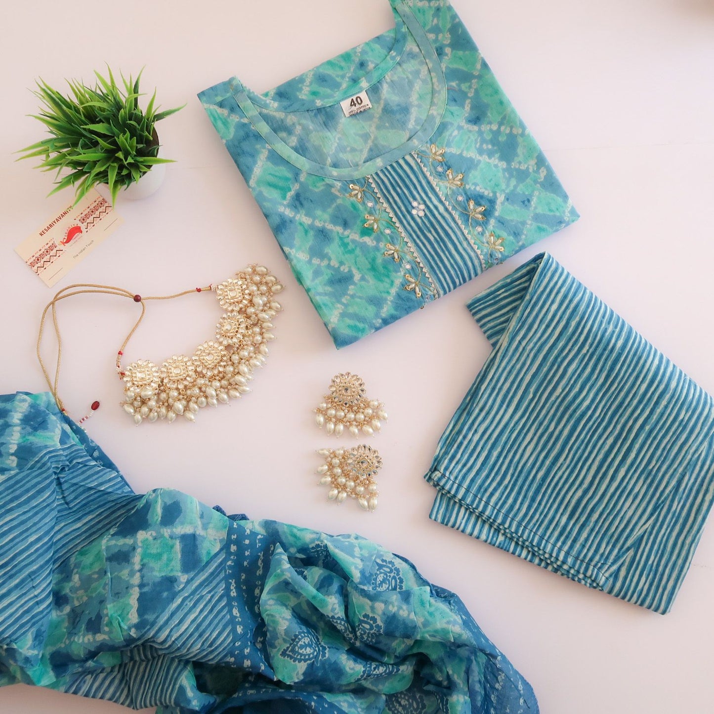 Rajiya Peacock Cotton Suit