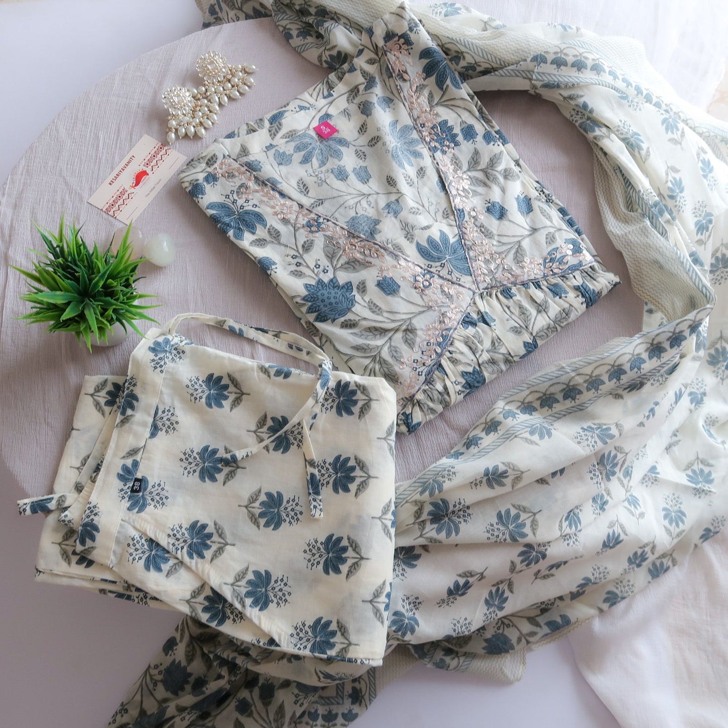 Tulips Cotton Suit Set