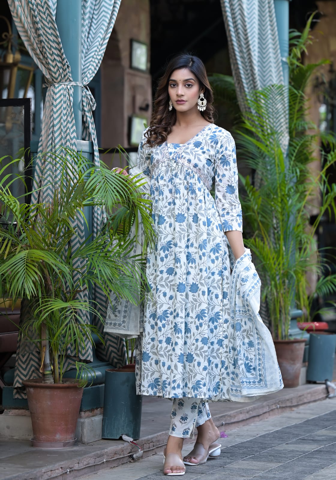 Tulips Cotton Suit Set