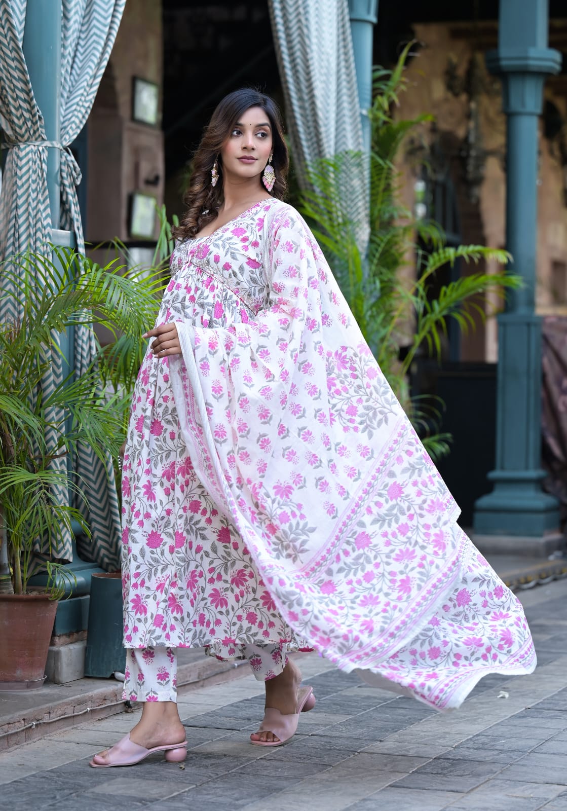 Rani Pink Premium Cotton Suit Set