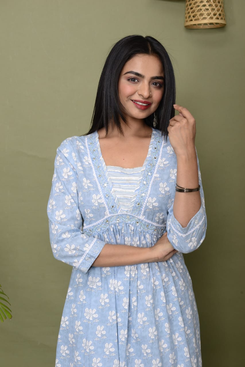 Sky Lilys Premium Cotton Suit Set