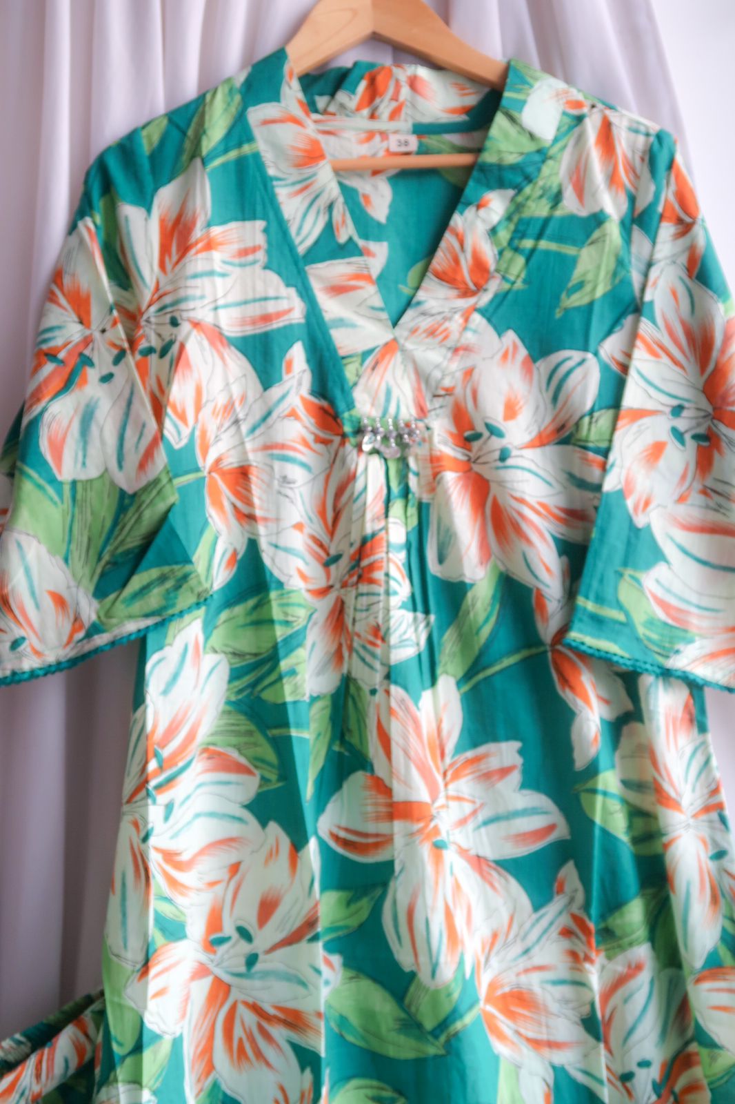 Blooming Greens Cotton Suit Set - EOFY SALE