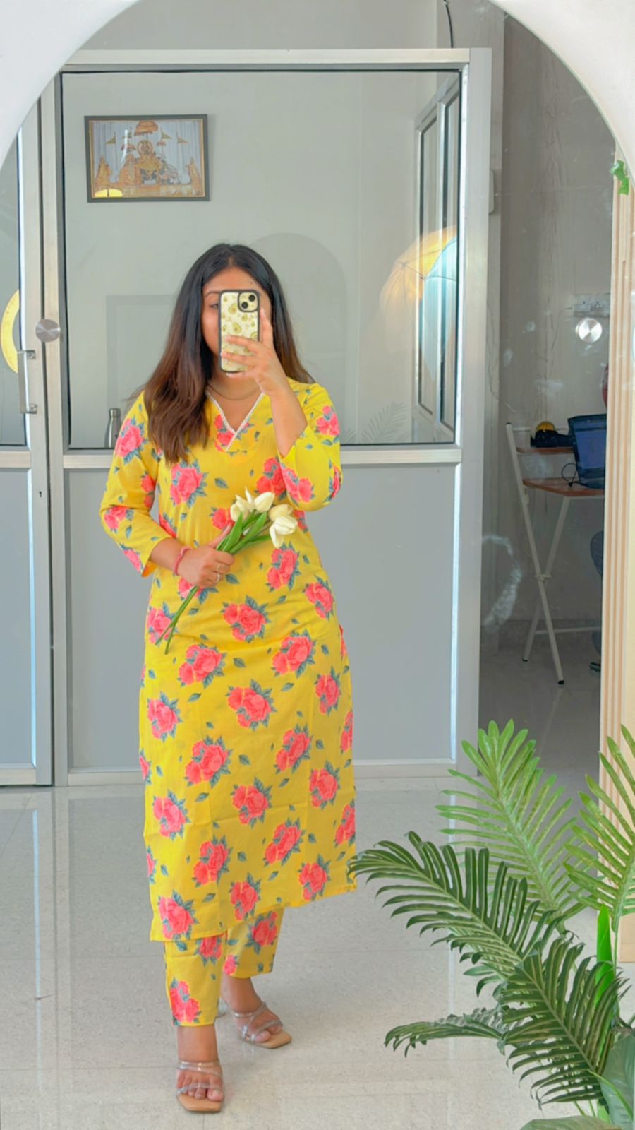 Marigold Lace Suit Set - Sukoon 4.0 (Slim Fit)