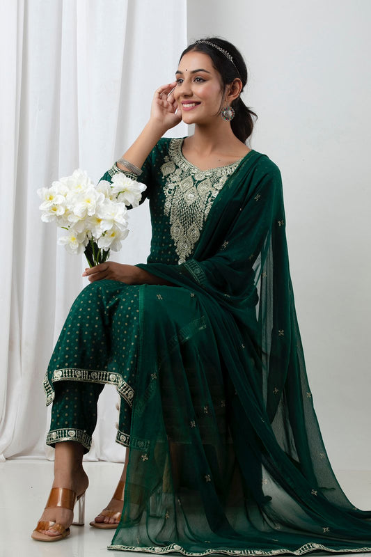 Mehendi Ready Suit Set