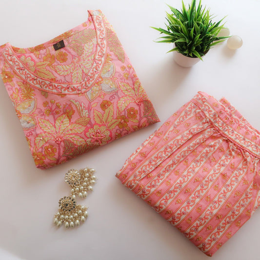 Floral Boom Cotton Suit Set