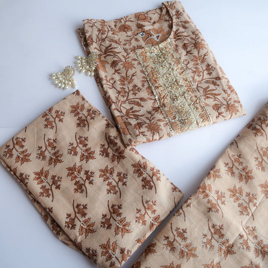 Honey Due Brown Suit Sets