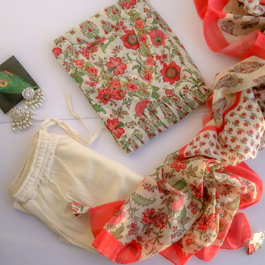 Gulmohar Cotton Suit